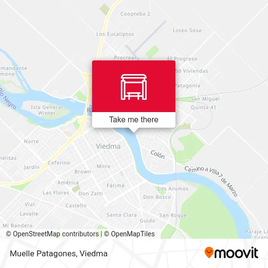 Muelle Patagones map