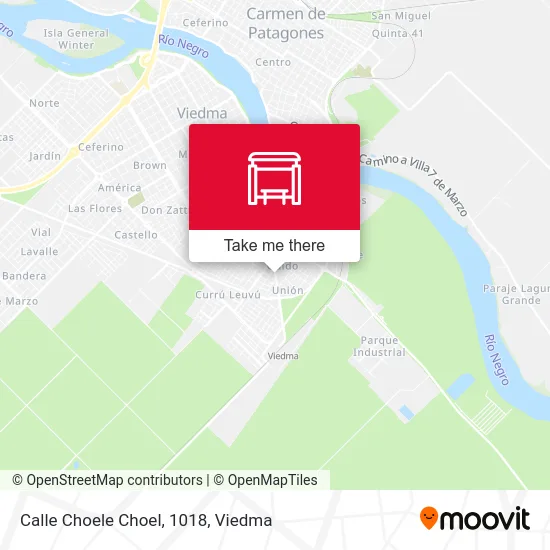 Calle Choele Choel, 1018 map