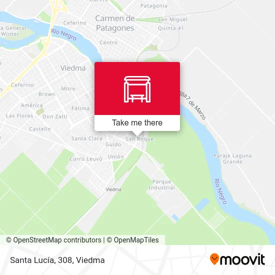 Santa Lucía, 308 map