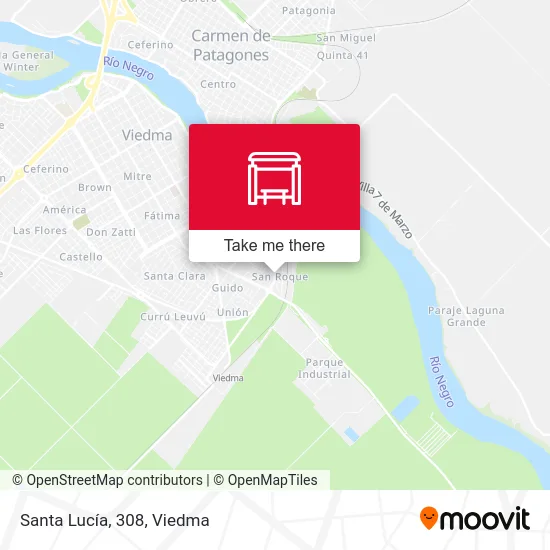 Santa Lucía, 308 map