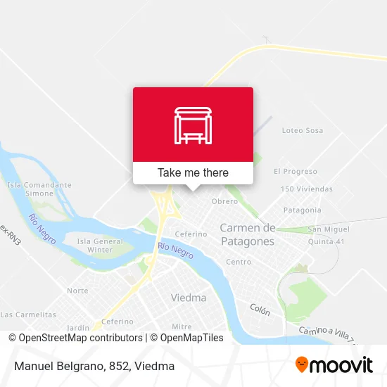 Manuel Belgrano, 852 map