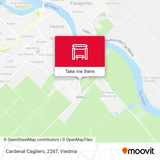 Cardenal Cagliero, 2267 map