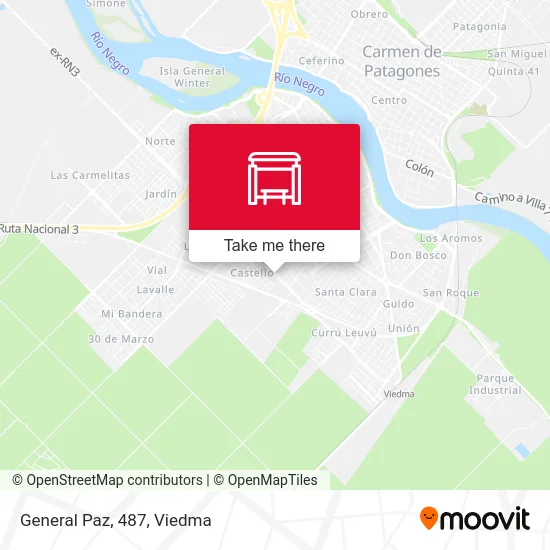 General Paz, 487 map