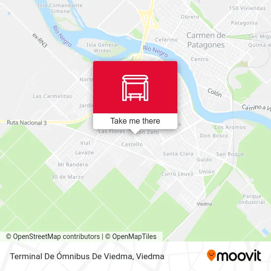 Terminal De Ómnibus De Viedma map