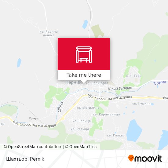Шахтьор map