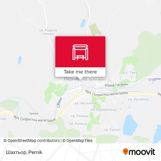 Шахтьор map