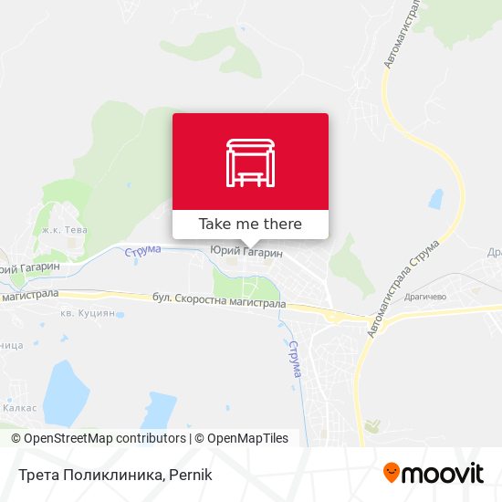 Трета Поликлиника map