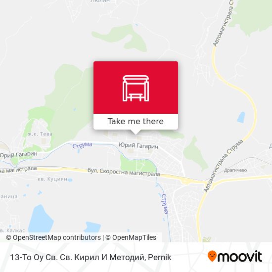 13-То Оу Св. Св. Кирил И Методий map