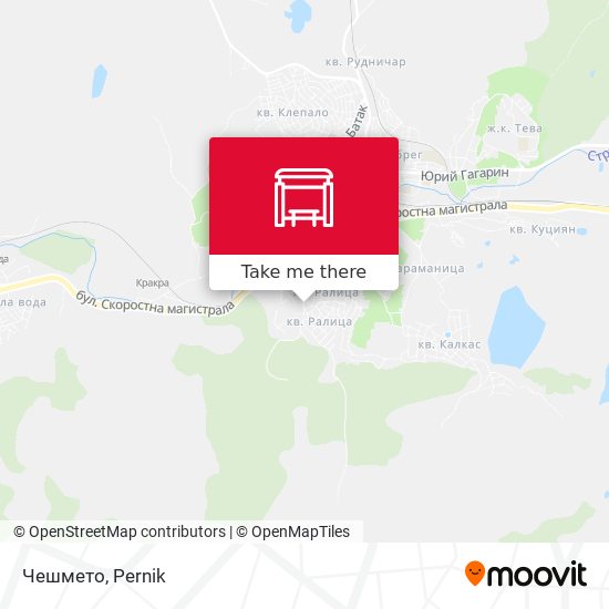 Чешмето map