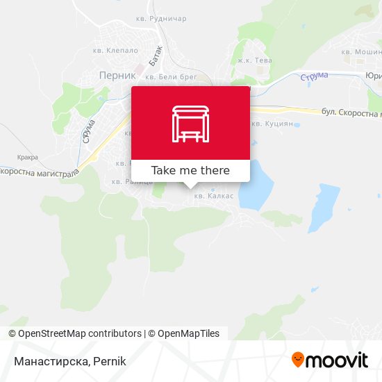 Манастирска map