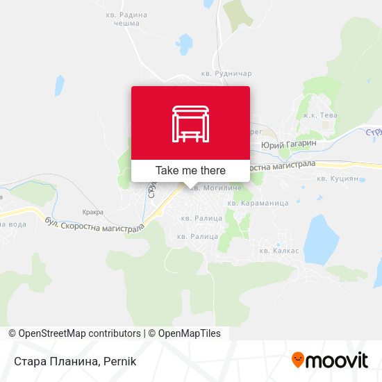 Карта Стара Планина