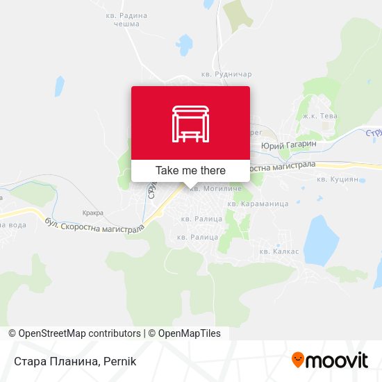 Карта Стара Планина