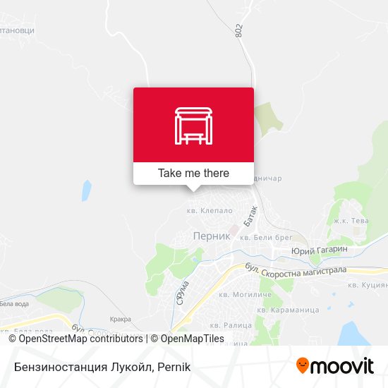 Карта Бензиностанция Лукойл