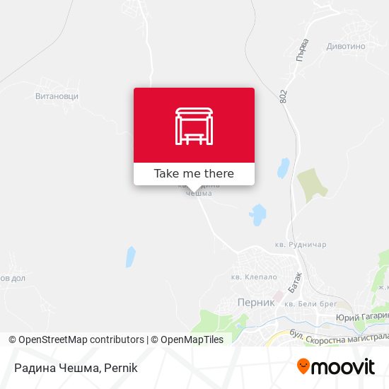 Радина Чешма map
