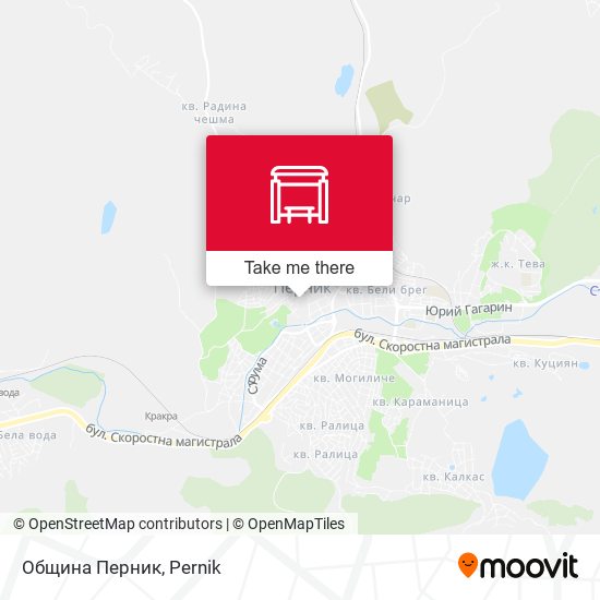 Община Перник map