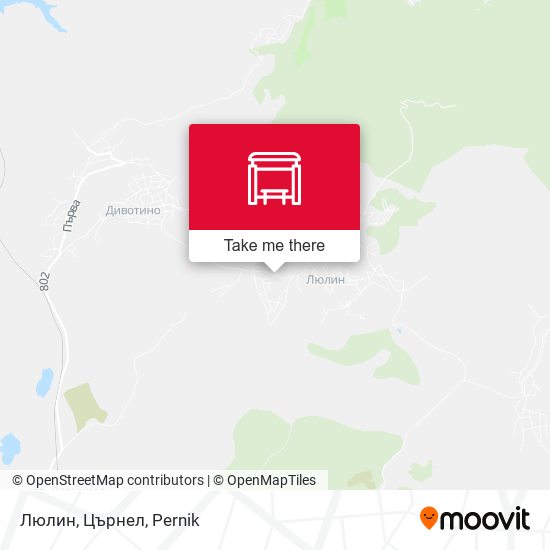 Люлин, Църнел map