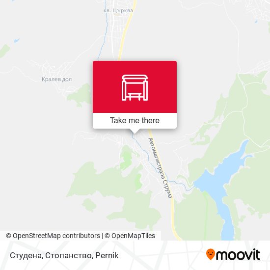 Студена, Стопанство map