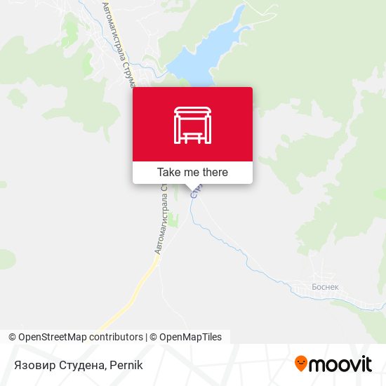 Язовир Студена map