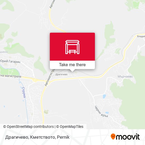 Драгичево, Кметството map