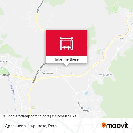 Драгичево, Църквата map