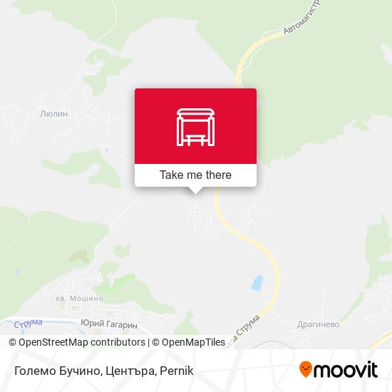 Големо Бучино, Центъра map
