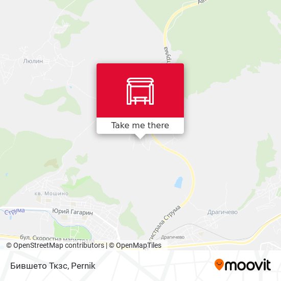 Бившето Ткзс map