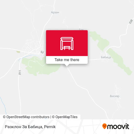 Карта Разклон За Бабица
