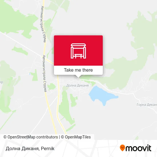 Карта Долна Диканя