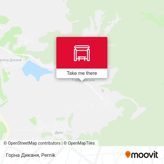 Карта Горна Диканя
