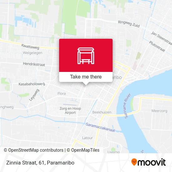 Zinnia Straat, 61 map