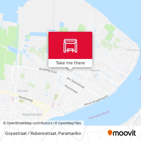 Goyastraat / Rubensstraat map