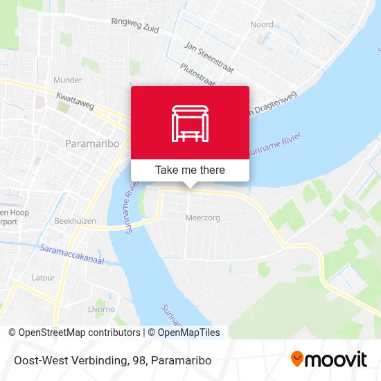 Oost-West Verbinding, 98 map