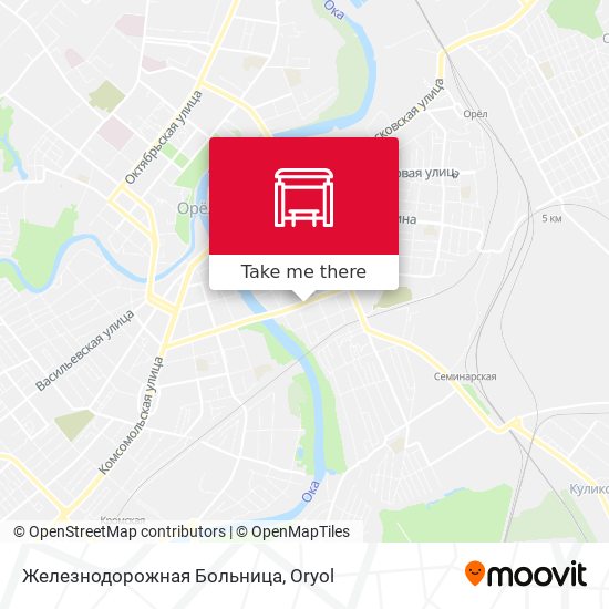 Железнодорожная Больница map