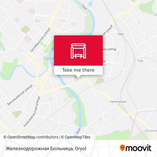 Железнодорожная Больница map