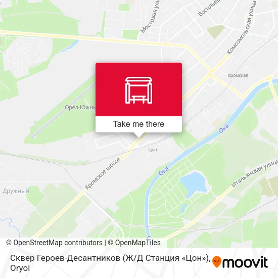 Сквер Героев-Десантников (Ж / Д Станция «Цон») map