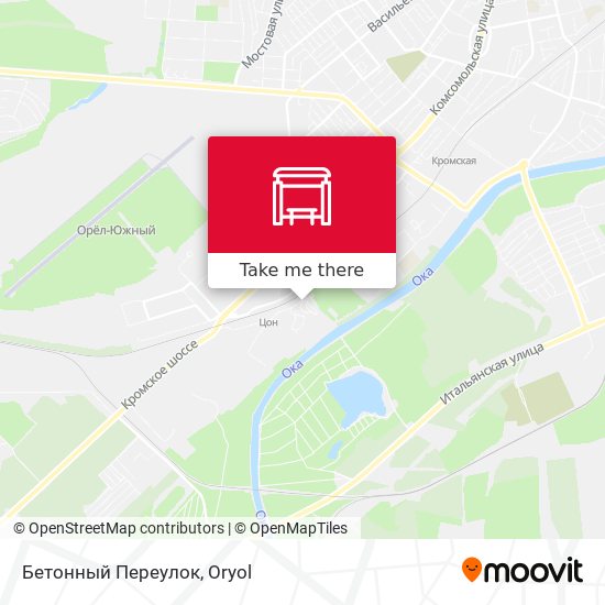 Бетонный Переулок map