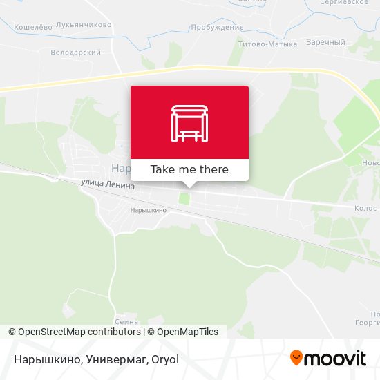 Нарышкино, Универмаг map