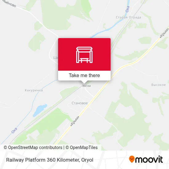 Railway Platform 360 Kilometer map