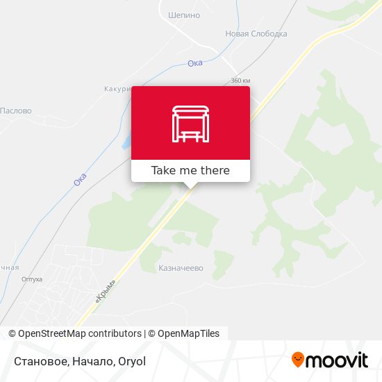 Становое, Начало map