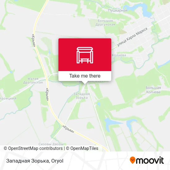 Западная Зорька map