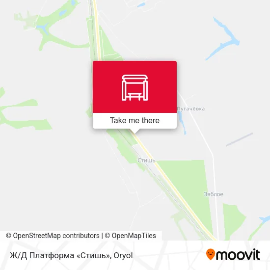 Ж/Д Платформа «Стишь» map