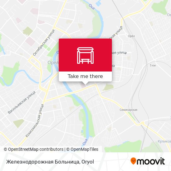 Железнодорожная Больница map