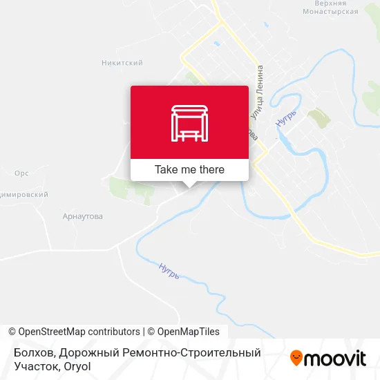 Болхов, Дорожный Ремонтно-Строительный Участок map