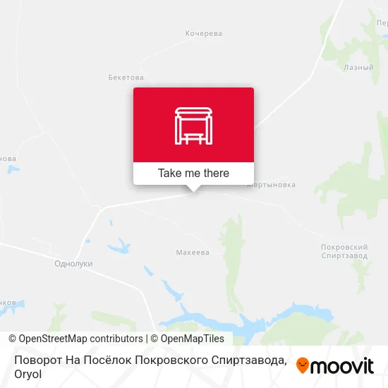 Поворот На Посёлок Покровского Спиртзавода map