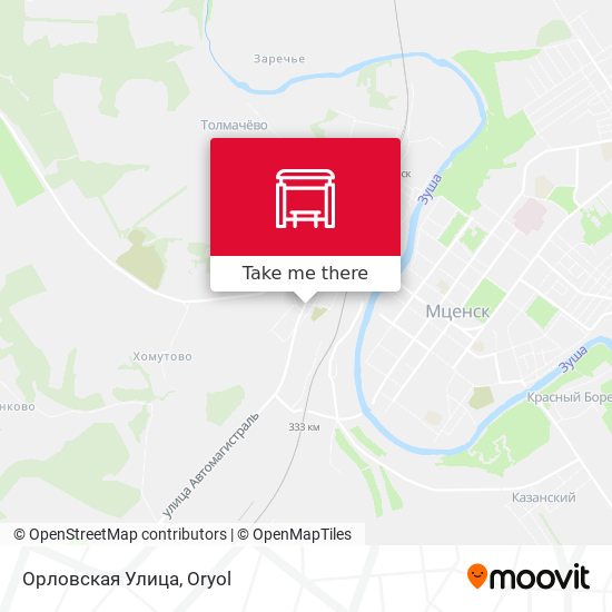 Орловская Улица map