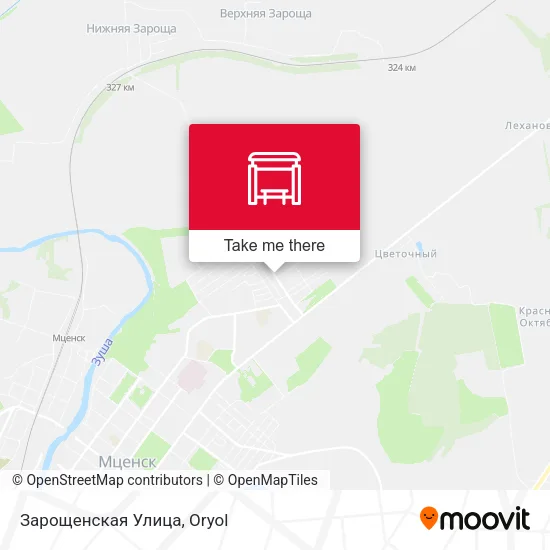 Зарощенская Улица map