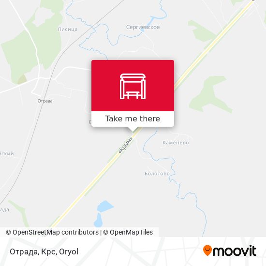 Отрада, Крс map