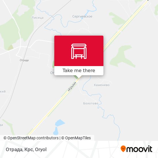 Отрада, Крс map