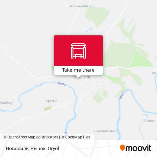 Новосиль, Рынок map