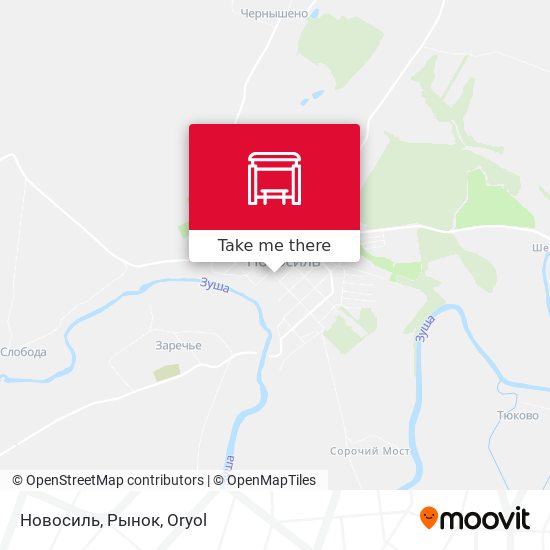 Новосиль, Рынок map